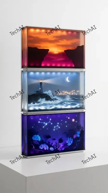 Backlit Glass Landscape Panels