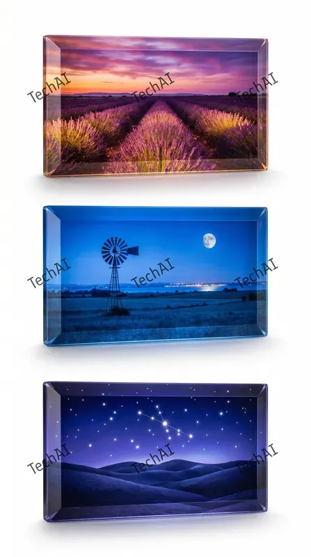 Backlit Glass Landscape Panels