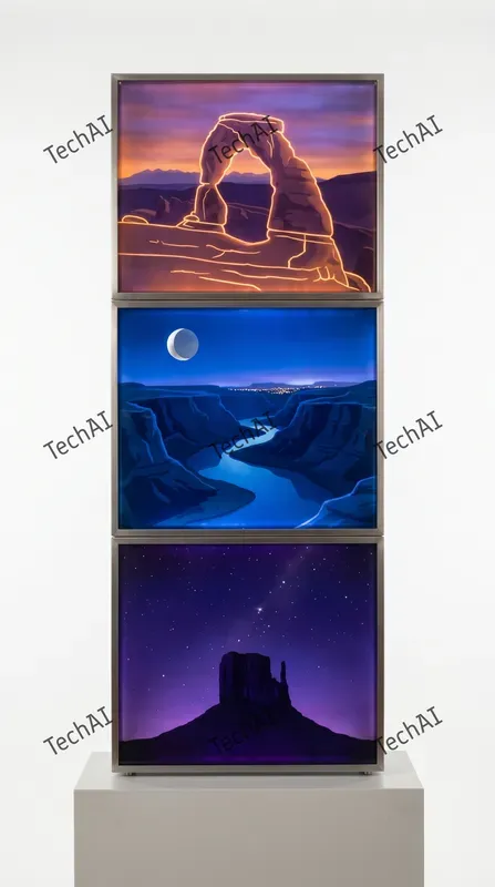 Backlit Glass Landscape Panels
