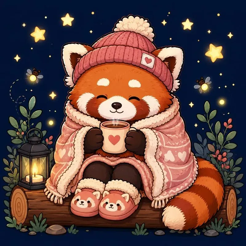 Cozy Cute Animal Illustrations