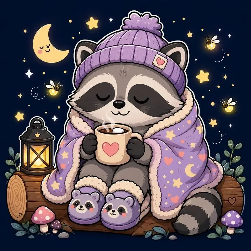 Cozy Cute Animal Illustrations