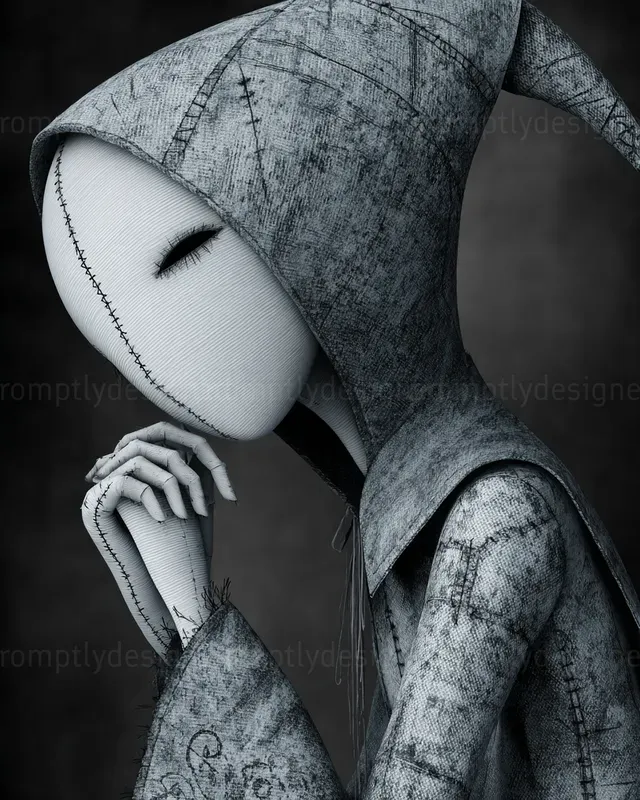 Melancholic Figures Fine Art