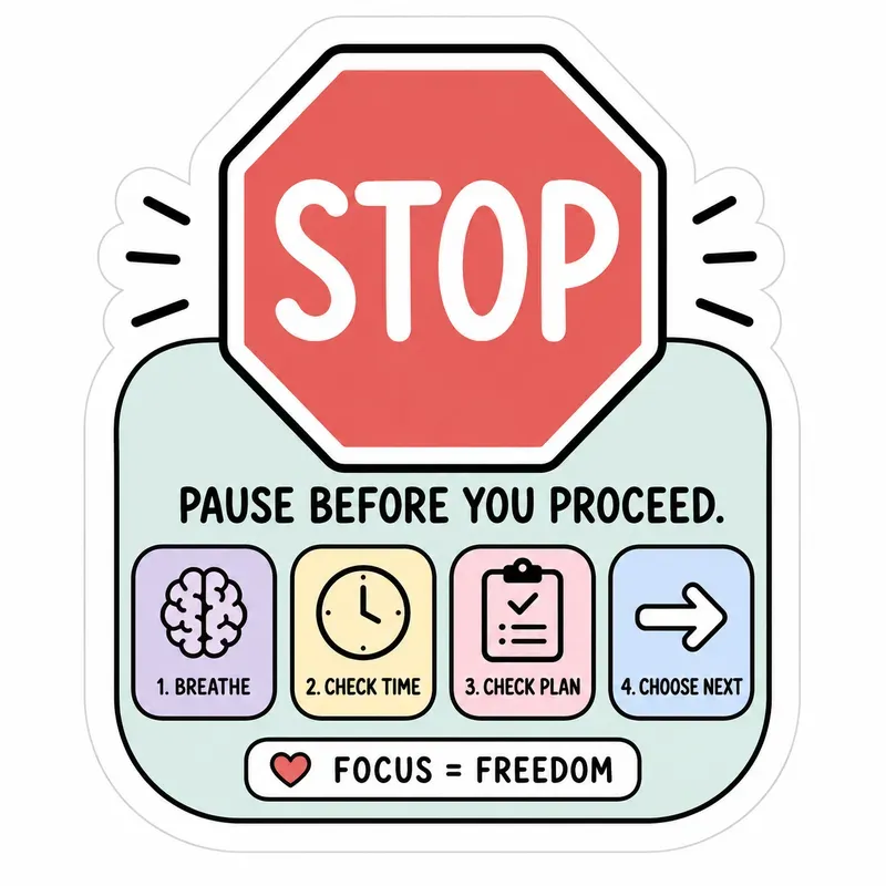Visual Adhd Productivity Stickers