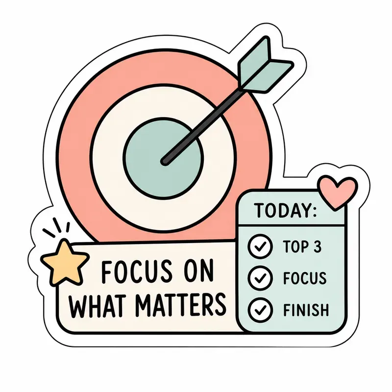 Visual Adhd Productivity Stickers
