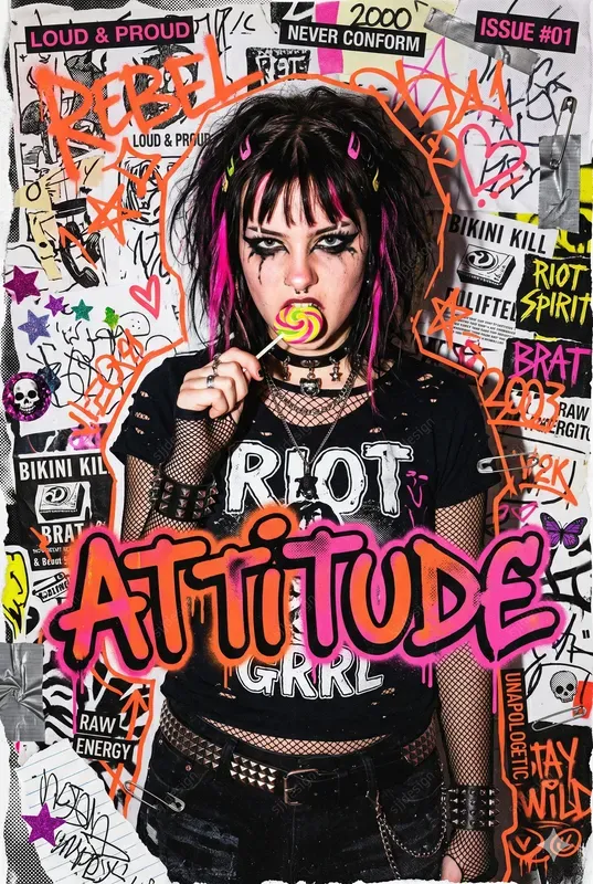 Y2k Teen Zine Chaotic Scrapbooks