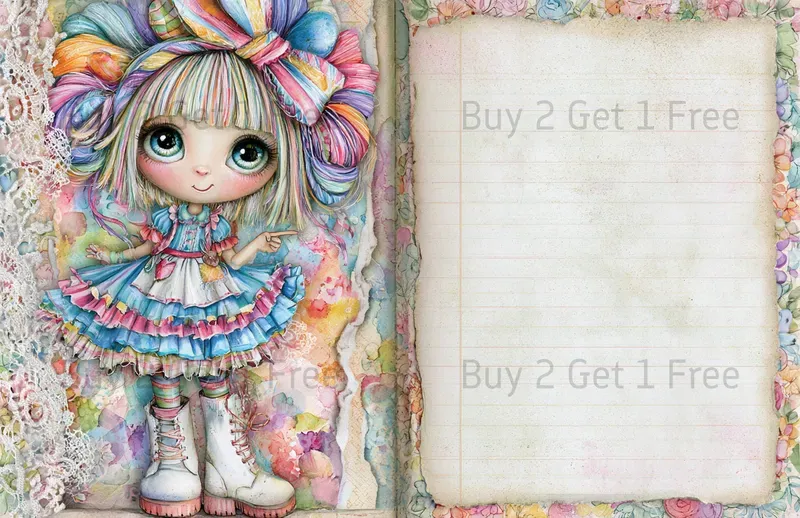 Alice In Candy Wonderland Double Pages