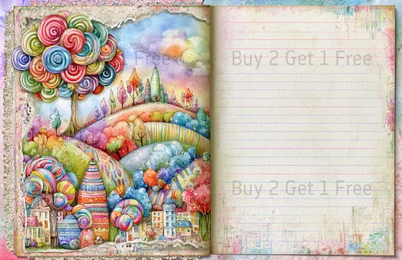 Alice In Candy Wonderland Double Pages