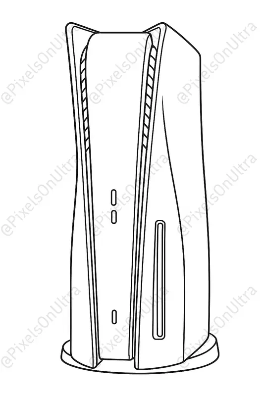 Gaming Consoles Coloring Book Pages