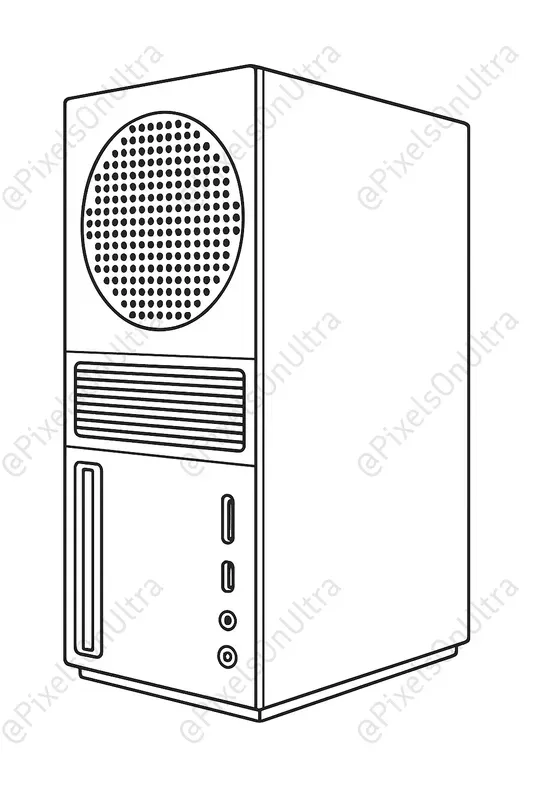 Gaming Consoles Coloring Book Pages
