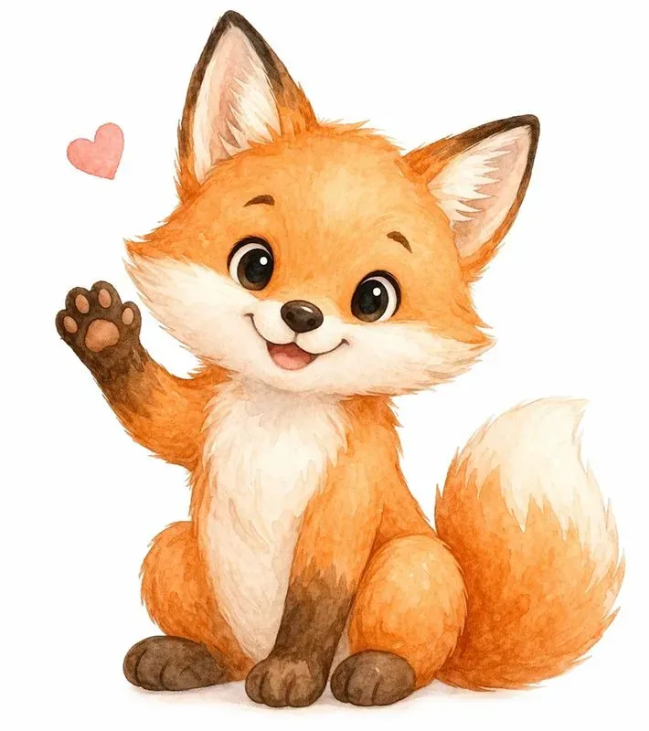 Cute Animal Watercolors