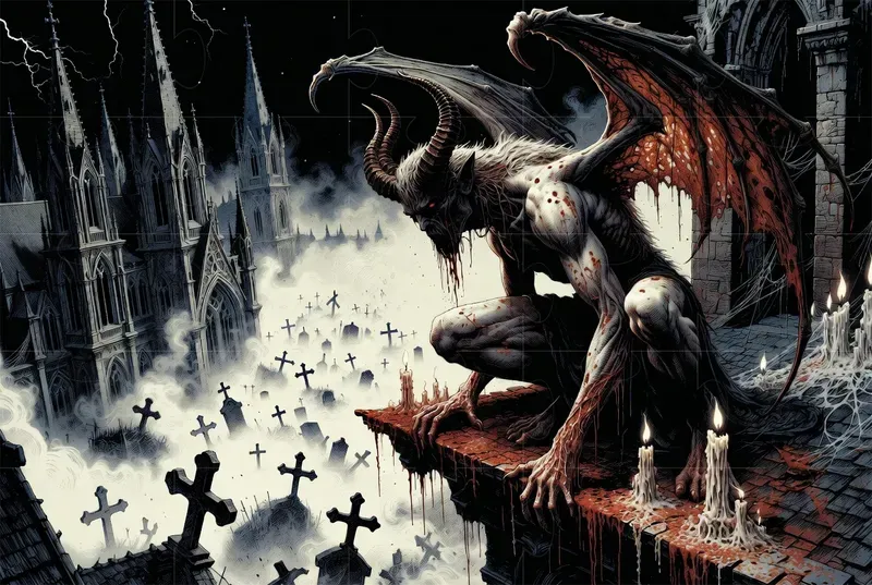 Dark Gothic Horror Illustrations