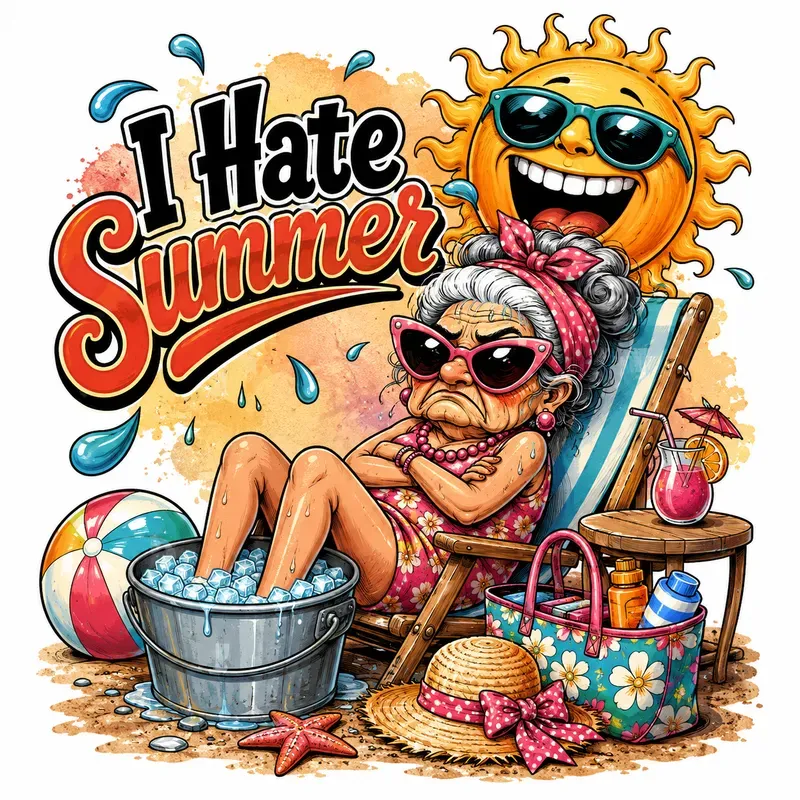 Funny Summer Meltdown Cartoons