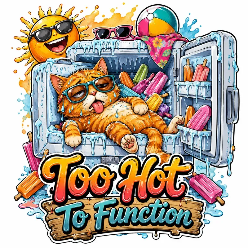 Funny Summer Meltdown Cartoons