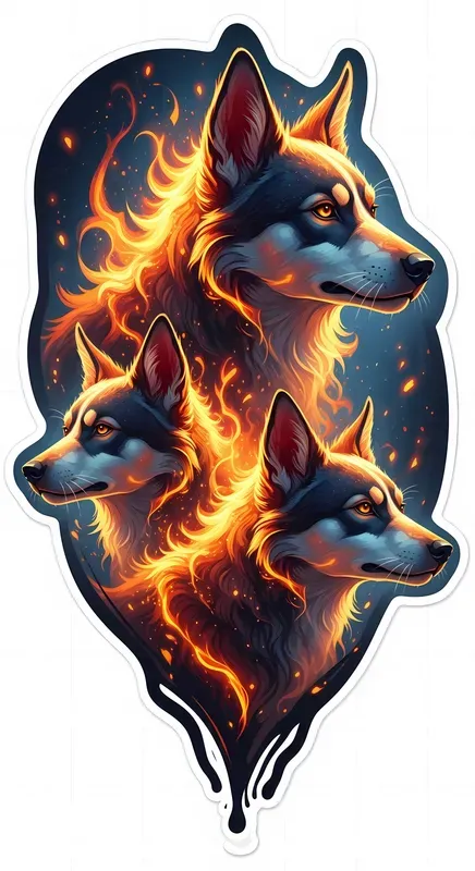 Flameborn Essence Stickers