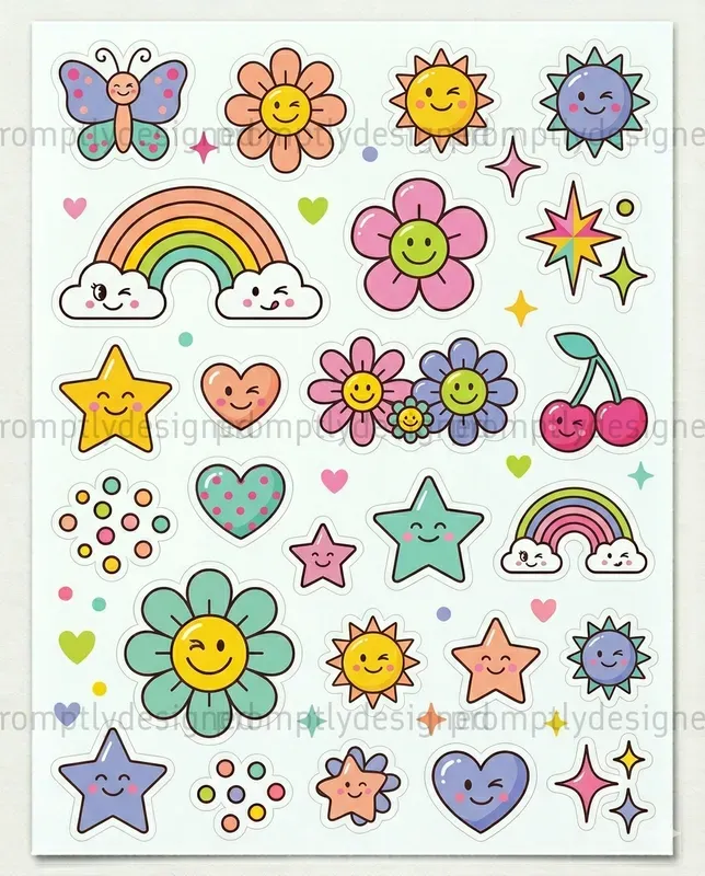 Retro Pop Stickers