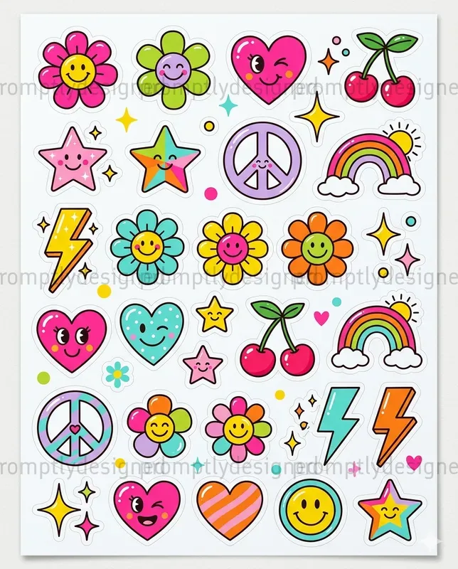 Retro Pop Stickers