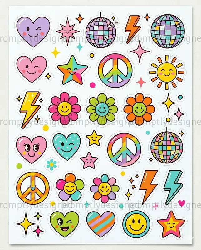 Retro Pop Stickers