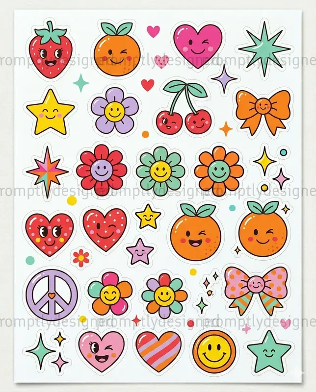Retro Pop Stickers
