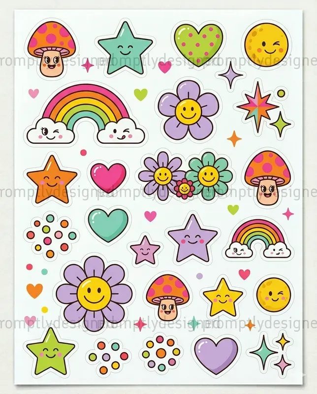Retro Pop Stickers