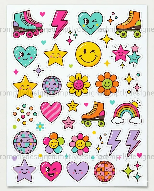Retro Pop Stickers