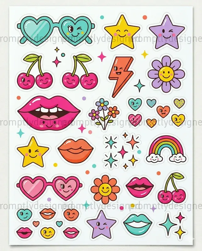 Retro Pop Stickers