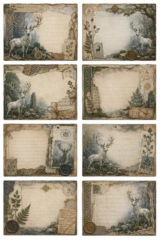 Celtic Forest Journal Cards