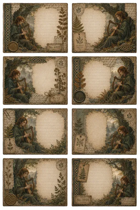Celtic Forest Journal Cards