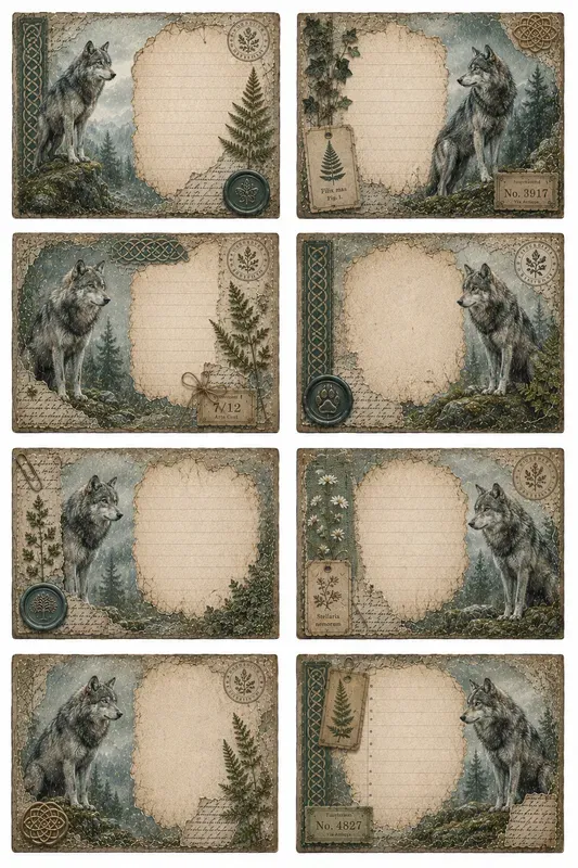 Celtic Forest Journal Cards