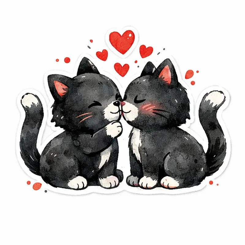 Romantic Animal Love Stickers