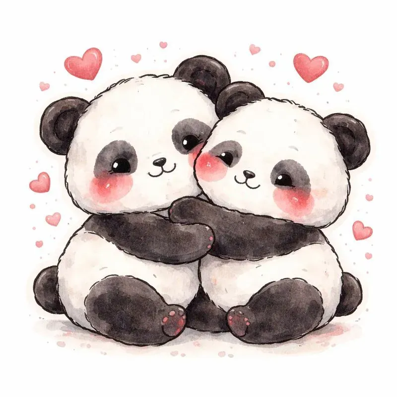 Romantic Animal Love Stickers