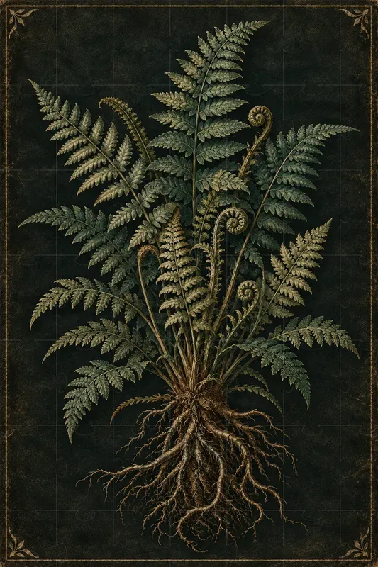 Vintage Dark Botanical Illustrations