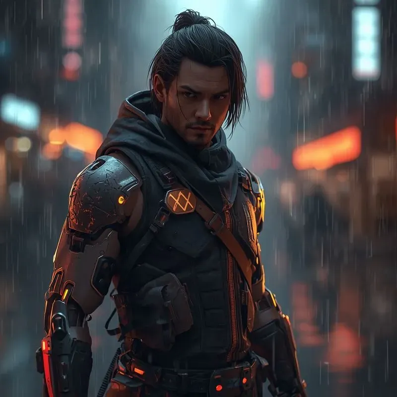 Cinematic Cyberpunk Techwear
