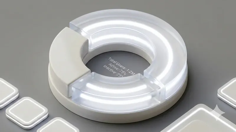 3D Glass Analytics Charts UIs