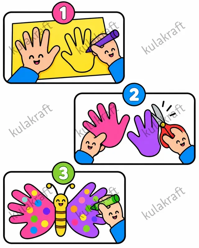 Three Step Kids Craft Cliparts