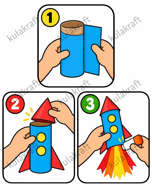 Three Step Kids Craft Cliparts