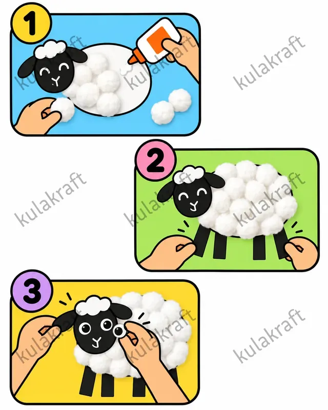 Three Step Kids Craft Cliparts