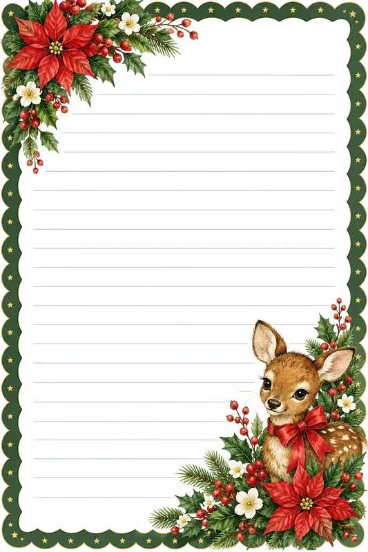 Clean Christmas Writing Papers