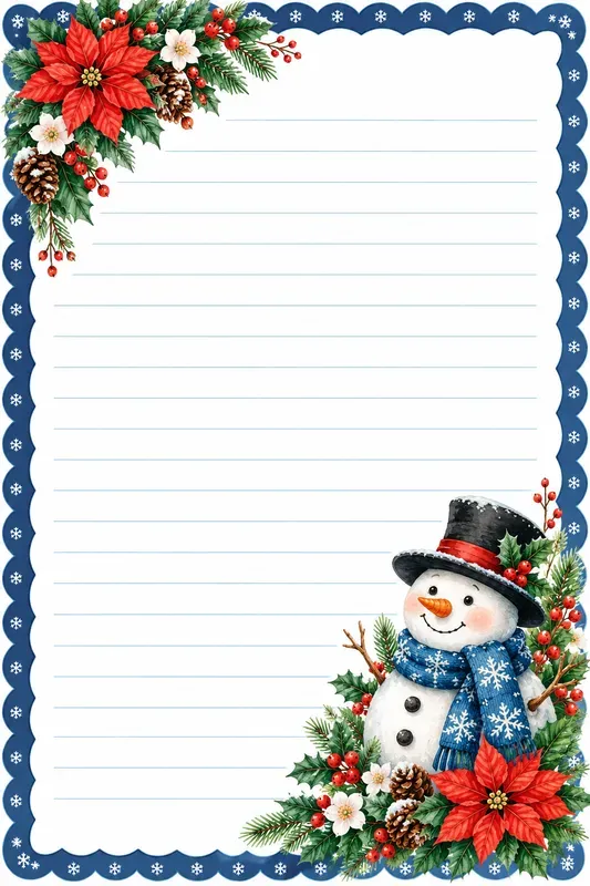 Clean Christmas Writing Papers