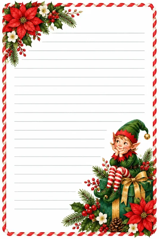 Clean Christmas Writing Papers