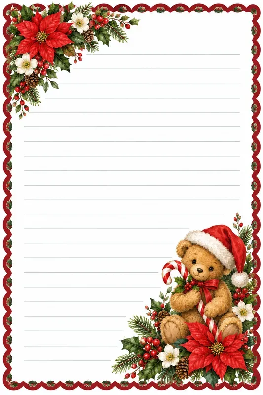 Clean Christmas Writing Papers
