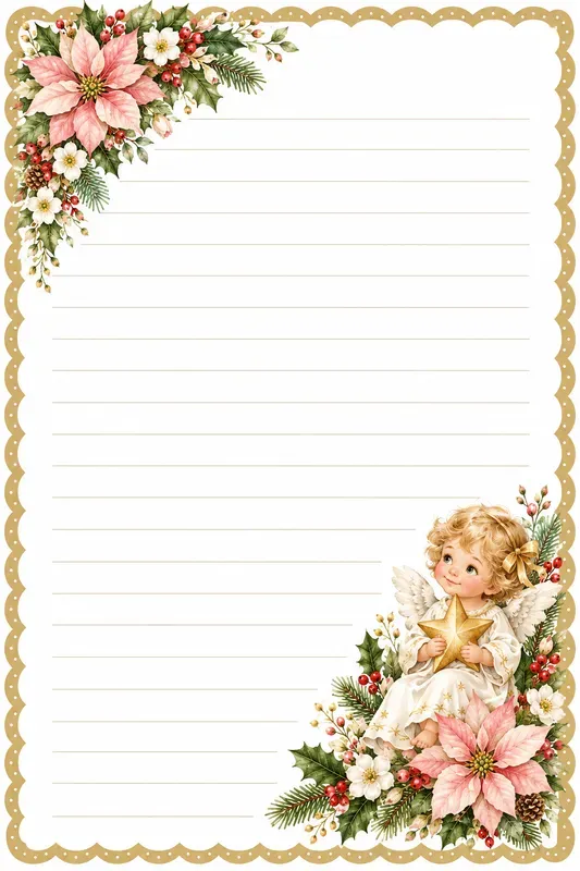 Clean Christmas Writing Papers
