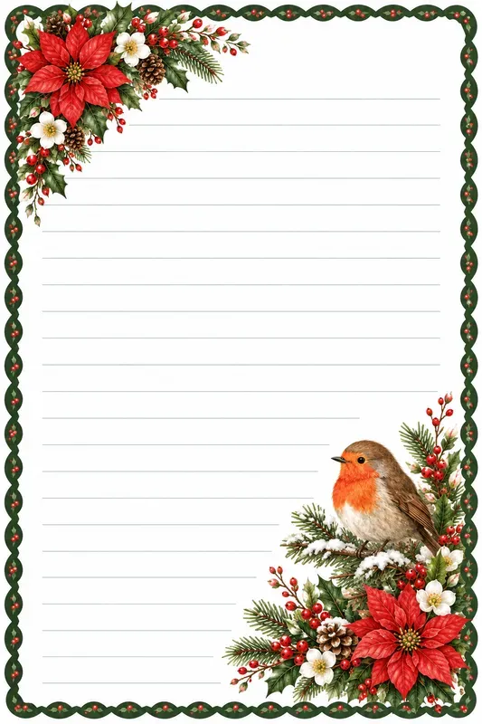 Clean Christmas Writing Papers