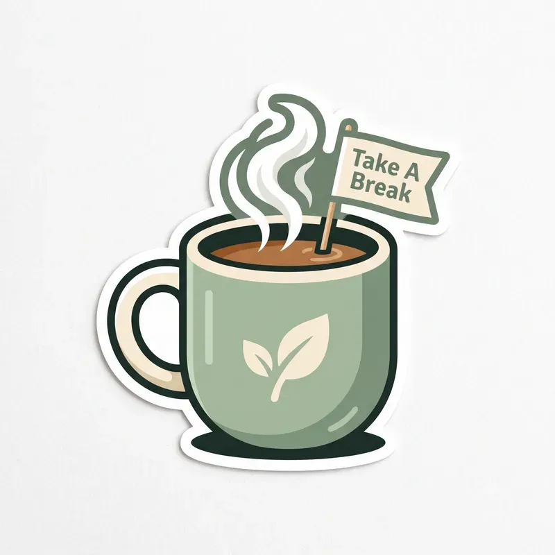Minimalist Selfcare Diecut Stickers