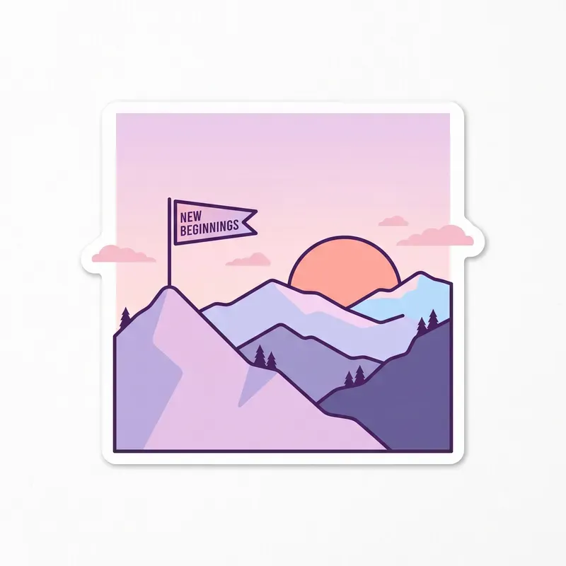 Minimalist Selfcare Diecut Stickers