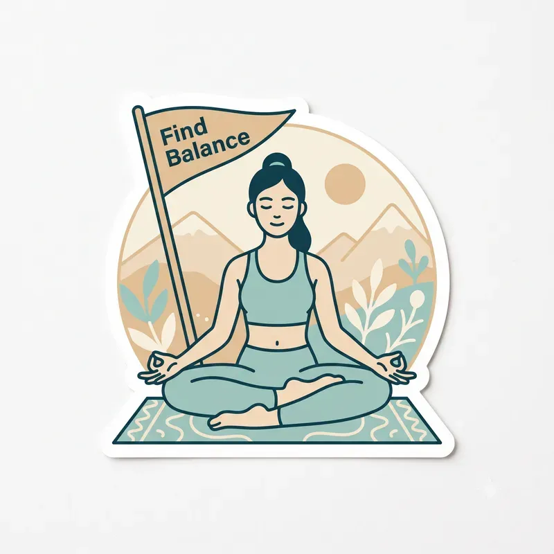 Minimalist Selfcare Diecut Stickers