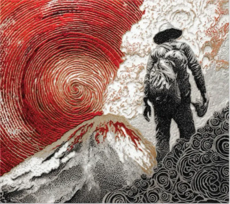 Dramatic Linocut Woodcut Engraving Art