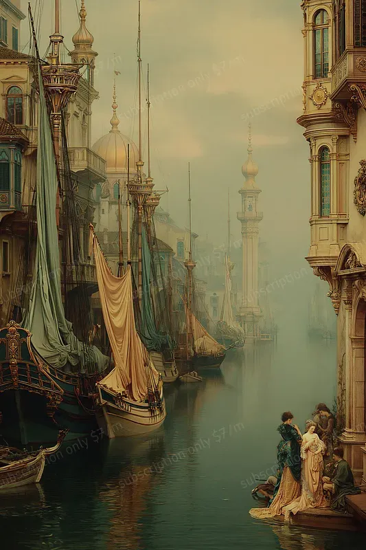 Cinematic Medieval Oil Painting Scenes