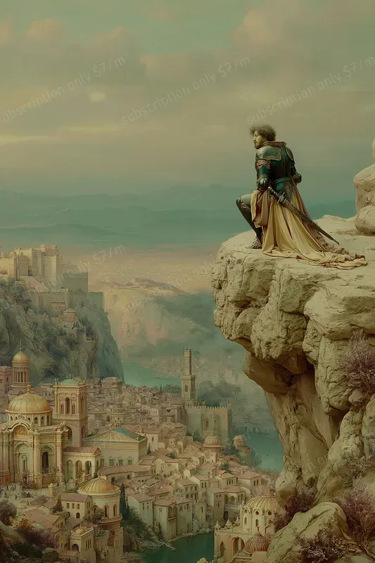 Cinematic Medieval Oil Painting Scenes