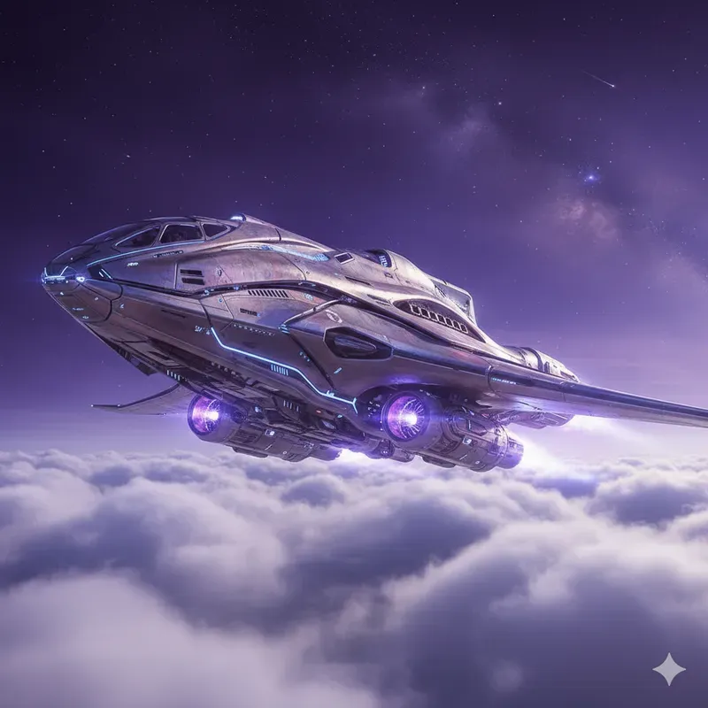 Futuristic Vtol Scifi Aircraft Render3Ds