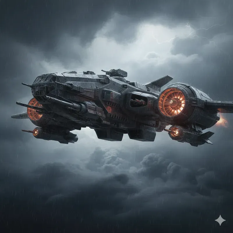 Futuristic Vtol Scifi Aircraft Render3Ds